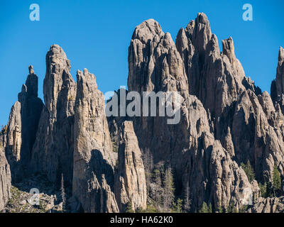 Cathedral Spires, Needles Highway, Custer State Park, Custer, South Dakota. Stockfoto