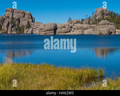 Sylvan Lake, Custer State Park, Custer, South Dakota. Stockfoto