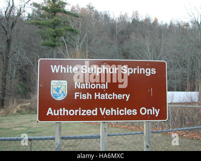 Eddiesfisheriesfws 8007224868 White Sulphur Springs NFH, WV Stockfoto