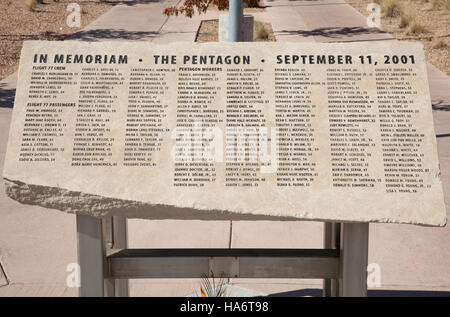 Losalamosnatlab 6131162096 9⁄11 Pentagon-Denkmal, Los Alamos National Laboratory Stockfoto