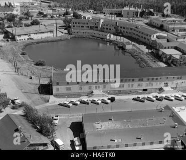 Losalamosnatlab 7597449576 1957 Ashley Pond aus Wasser Turm TA-1 18.09.57 Stockfoto