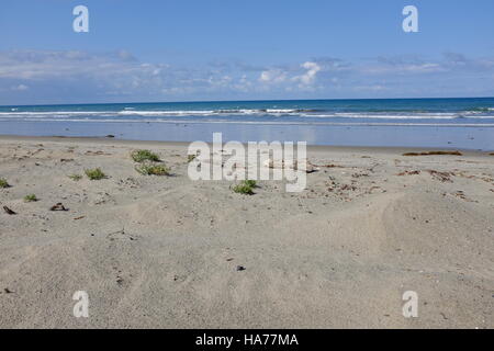 Sonnigen Tag an einem einsamen Strand Stockfoto