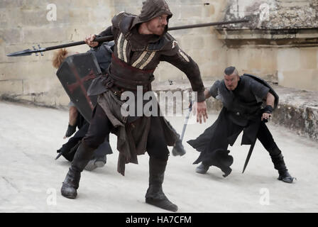 ASSASSIN'S CREED 2016 20th Century Fox Film mit Michael Fassbender Stockfoto