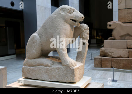 Bär von Porcuna. Kalkstein. Späte iberischen Kultur. 1. Jahrhundert BC-1. Jahrhundert n. Chr.. Porcuna, Jaen, Spanien. Detail. Nationales Archäologisches Museum, Madrid Stockfoto