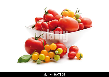 Verschiedene Arten von Tomaten Stockfoto