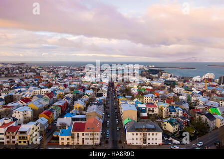 Reykjavik Street view Stockfoto