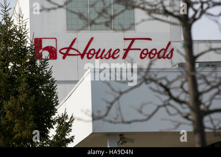 Ein Logo Zeichen außerhalb einer Einrichtung von House Foods Corporation in Somerset, New Jersey auf 6. November 2016 besetzt. Stockfoto