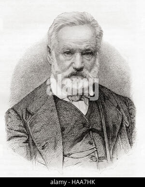 Victor Marie Hugo, 1802-1885.  Französischer Dichter, Schriftsteller und Dramatiker der romantischen Bewegung. Stockfoto