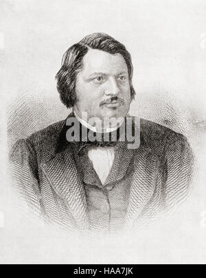 Honoré de Balzac, 1799-1850.  Französischer Schriftsteller und Dramatiker. Stockfoto