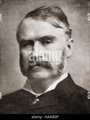 Sir William Schwenck Gilbert, 1836 – 1911.  Englischer Dramatiker, Librettist, Dichter und Illustrator. Stockfoto