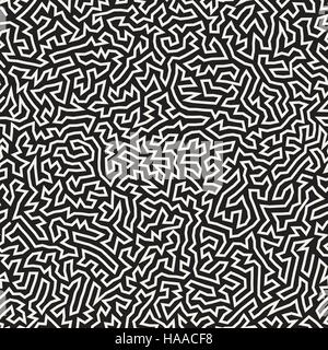 Unregelmäßige Labyrinth Linien. Abstrakten geometrischen Hintergrund-Design. Stock Vektor