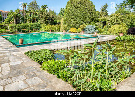 Garten der Villa Taranto am Lago Maggiore, Pallanza, Piemont, Italien Stockfoto