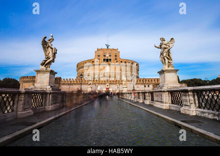 Die Engelsburg in Rom in Italien. Stockfoto