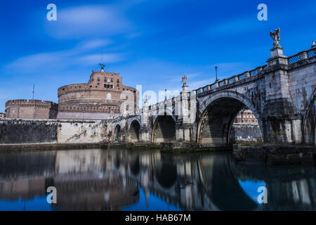 Die Engelsburg in Rom in Italien. Stockfoto