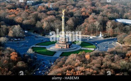 Berlin, Deutschland. 28. November 2016. Eine Luftaufnahme des Berliner Tiergartens in späten herbstlichen Sonnenschein in Berlin, Mitteldeutschland, 28. November 2016. Foto: Soeren Stache/Dpa © Dpa picture-Alliance/Alamy Live News Stockfoto