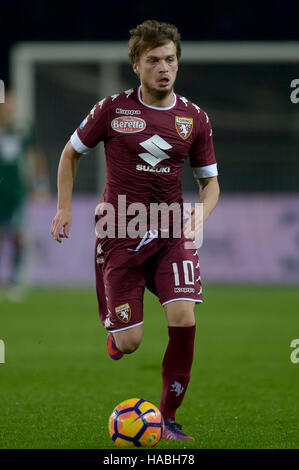 Turin, Italien. 29. November 2016: Adem Ljajic Torino FC in Aktion während der TIM Cup Fußballspiel zwischen FC Turin und AC Pisa. Bildnachweis: Nicolò Campo/Alamy Live-Nachrichten Stockfoto