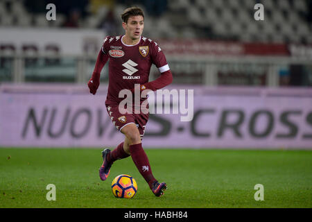 Turin, Italien. 29. November 2016: Lucas Boye Torino FC in Aktion während der TIM Cup Fußballspiel zwischen FC Turin und AC Pisa. Bildnachweis: Nicolò Campo/Alamy Live-Nachrichten Stockfoto