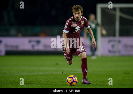 Turin, Italien. 29. November 2016: Adem Ljajic Torino FC in Aktion während der TIM Cup Fußballspiel zwischen FC Turin und AC Pisa. Bildnachweis: Nicolò Campo/Alamy Live-Nachrichten Stockfoto