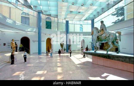 Reiterstatue des Marcus Aurelius in den Kapitolinischen Museen, Rom Stockfoto