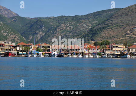 Nydri Stadt auf der Insel Lefkada, Griechenland Stockfoto