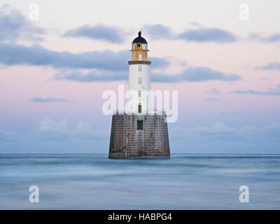 Sonnenuntergang am berühmten Rattray Head Lighthouse Stockfoto