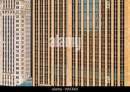 Eine abstrakte Sicht auf die Architektur der Stadt von Minneapolis, MN, USA Stockfoto