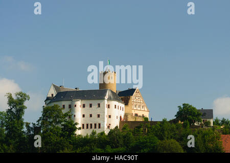 Drebach: Burg Scharfenstein, Erzgebirge, Erzgebirge, Sachsen, Sachsen, Deutschland Stockfoto