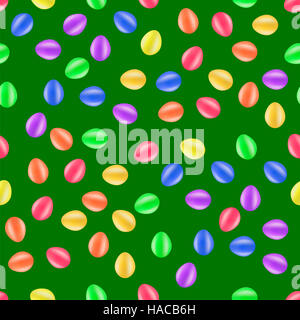 Bunten Eiern nahtlose Muster Stockfoto