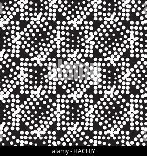 Vektor geometrische Musterdesign. Abstrakte Punkte wiederholen Stock Vektor