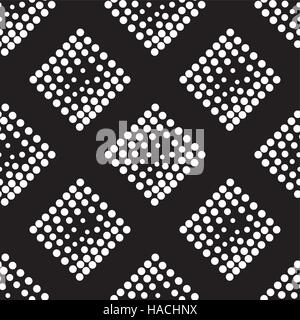 Vektor geometrische Musterdesign. Abstrakte Punkte wiederholen Stock Vektor