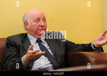 Arthur Scargill britischen Handel Gewerkschafter und Politiker, Präsident der nationalen Union of Mineworkers von 1982 bis 2002 war. Stockfoto