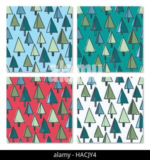 Universelle Neujahr Musterdesign Satz Stock Vektor