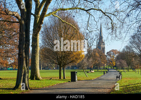 Clissold Park, Stoke Newington, London UK im Spätherbst Stockfoto