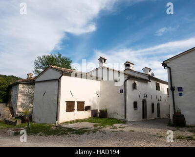 Restaurierte Dorf Kotli, Buzet, Istrien, Kroatien. Stockfoto