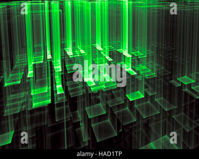 Glas Tech Hintergrund - Digital erzeugte Bild abstrakt Stockfoto
