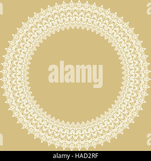 Moderne Runde Blumenrahmen Stockfoto