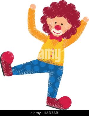 Zirkus Clown cartoon Stock Vektor