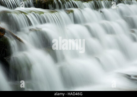 Wasserfall auf Hickory Run, Hickory Run State Park, Pennsylvania Stockfoto