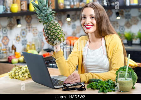 Essen online bestellen Stockfoto