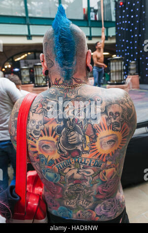 England, London, London Tattoo Convention, Tattoo-Detail Stockfoto