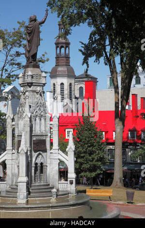 Kanada, Quebec City, Place d ' Armes, Monument De La Foi, Stockfoto