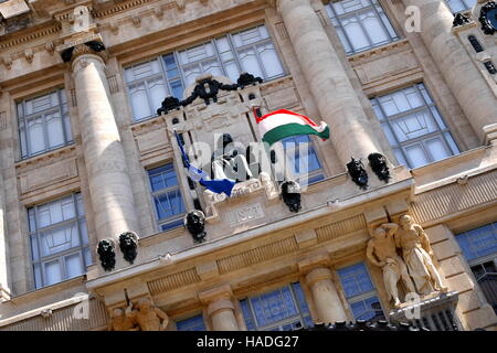 Fassade der Liszt Ferenc (Franz Liszt) Academy of Music, Budapest, Ungarn Stockfoto