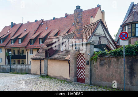 Stadtansicht von Nürnberg, eine Stadt in Franken im deutschen Bundesland Bayern Stockfoto