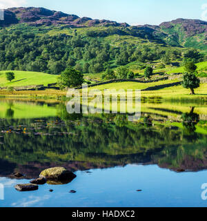 Watendlath Tarn im Lake District Stockfoto