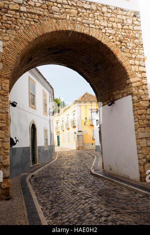 Arco Repouso in der alten Stadt Faro - Region Algarve, Portugal Stockfoto