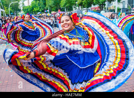 Teilnehmer eine Klangpraxis während des 23. internationalen Mariachi & Charros Festivals in Guadalajara Mexiko Stockfoto