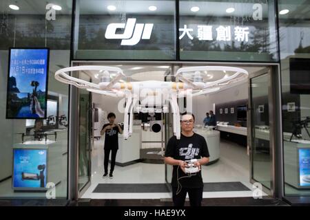 DJI-Drone-Store in Shenzhen (China) Stockfoto