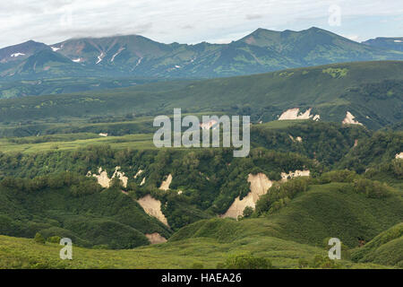 Schöne Landschaft im Süd-Kamtschatka-Naturpark. Stockfoto