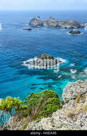 Admiralität Inseln gesehen von Malabar Hill, Lord-Howe-Insel, New-South.Wales, NSW, Australien Stockfoto