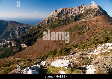 Monte Catiello, Halbinsel Sorrent, Kampanien, Italien Stockfoto